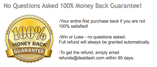 DealDash money back guarantee