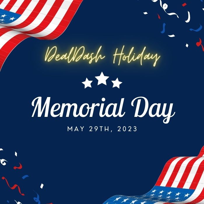 DealDash Holiday Memorial Day Is May 29th 2023